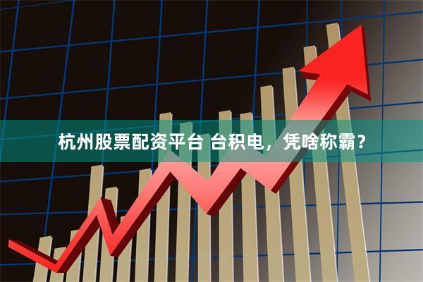 杭州股票配资平台 台积电，凭啥称霸？