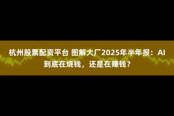 杭州股票配资平台 图解大厂2025年半年报：AI到底在烧钱，还是在赚钱？