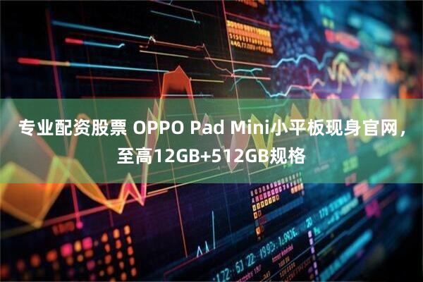 专业配资股票 OPPO Pad Mini小平板现身官网，至高12GB+512GB规格